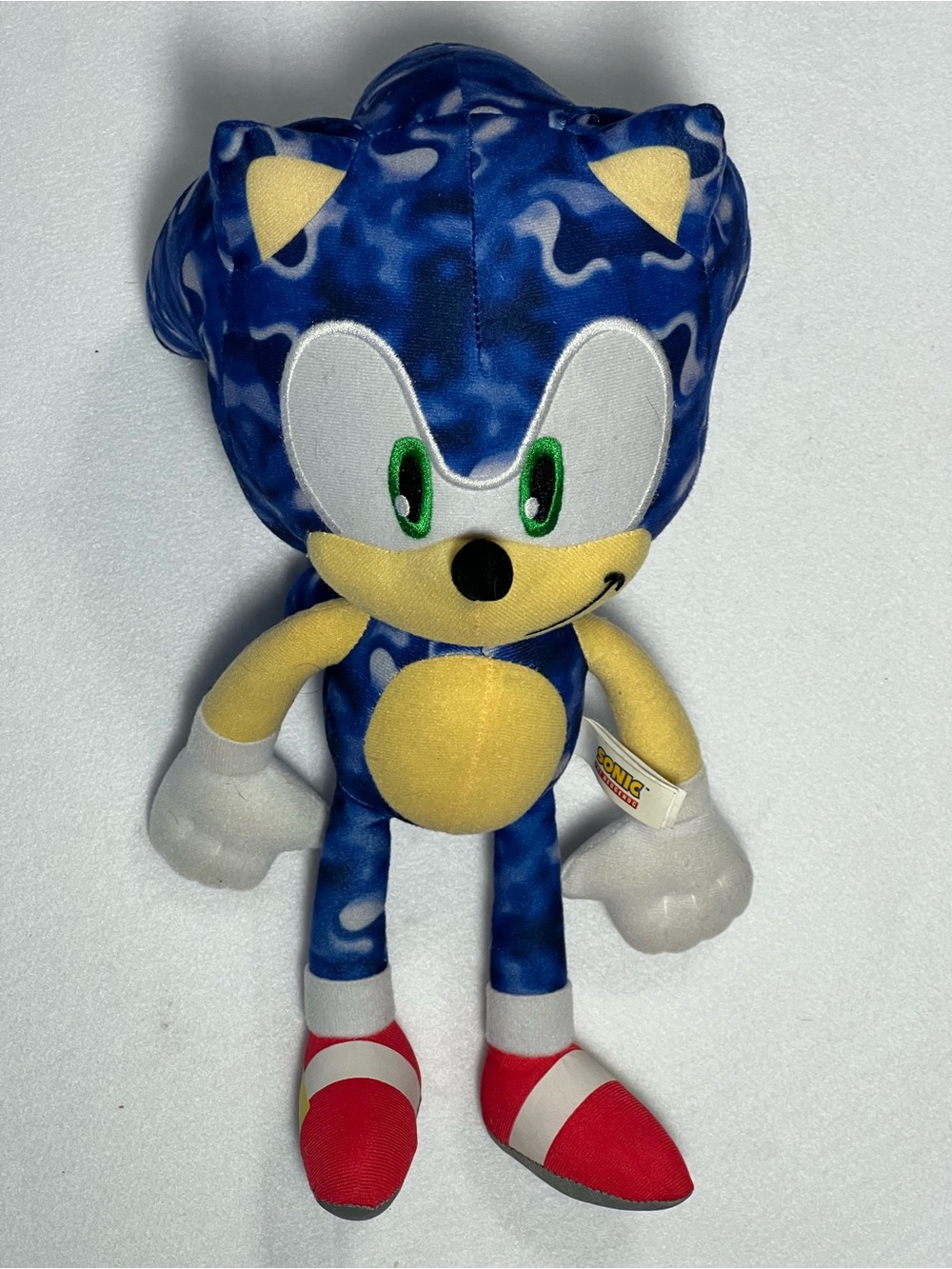 Sonic Hedgehog Blue Style Pattern Plush Toy - Soft Stuffed Animal